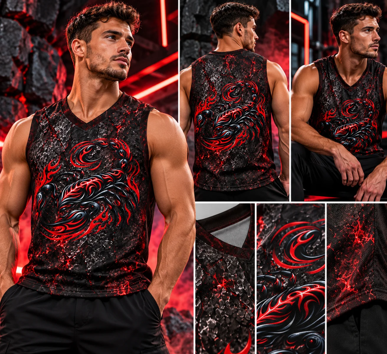 Lava Emblem Basketball Jersey product image (1)