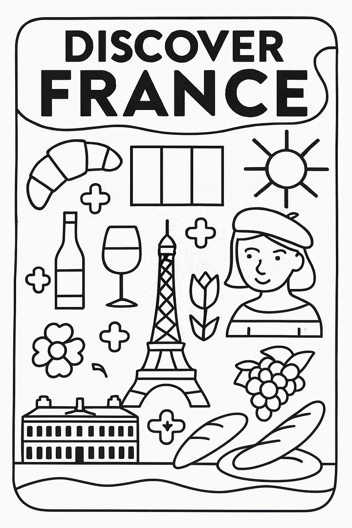 Free “Discover France” Poster – European Wall Art Printable (A4 & US Letter PDF) product image (2)