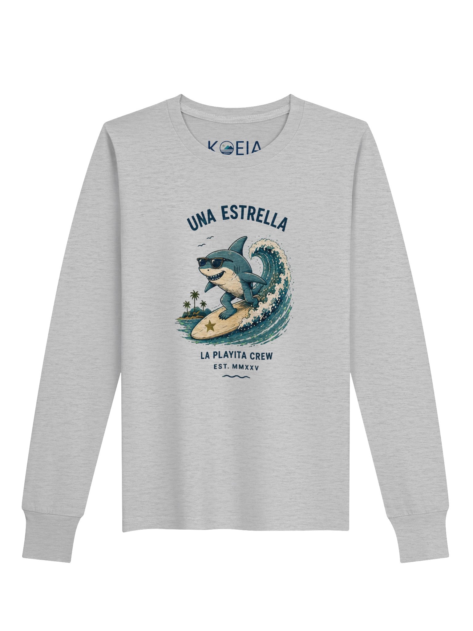 Una Estrella Surf Shark Youth Long Sleeve Tee product image (1)