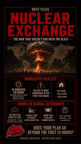 The blast is only the beginning. ☢️

In a full-scale nuclear exchange, the real nightmare could be what comes next: fallout, ...