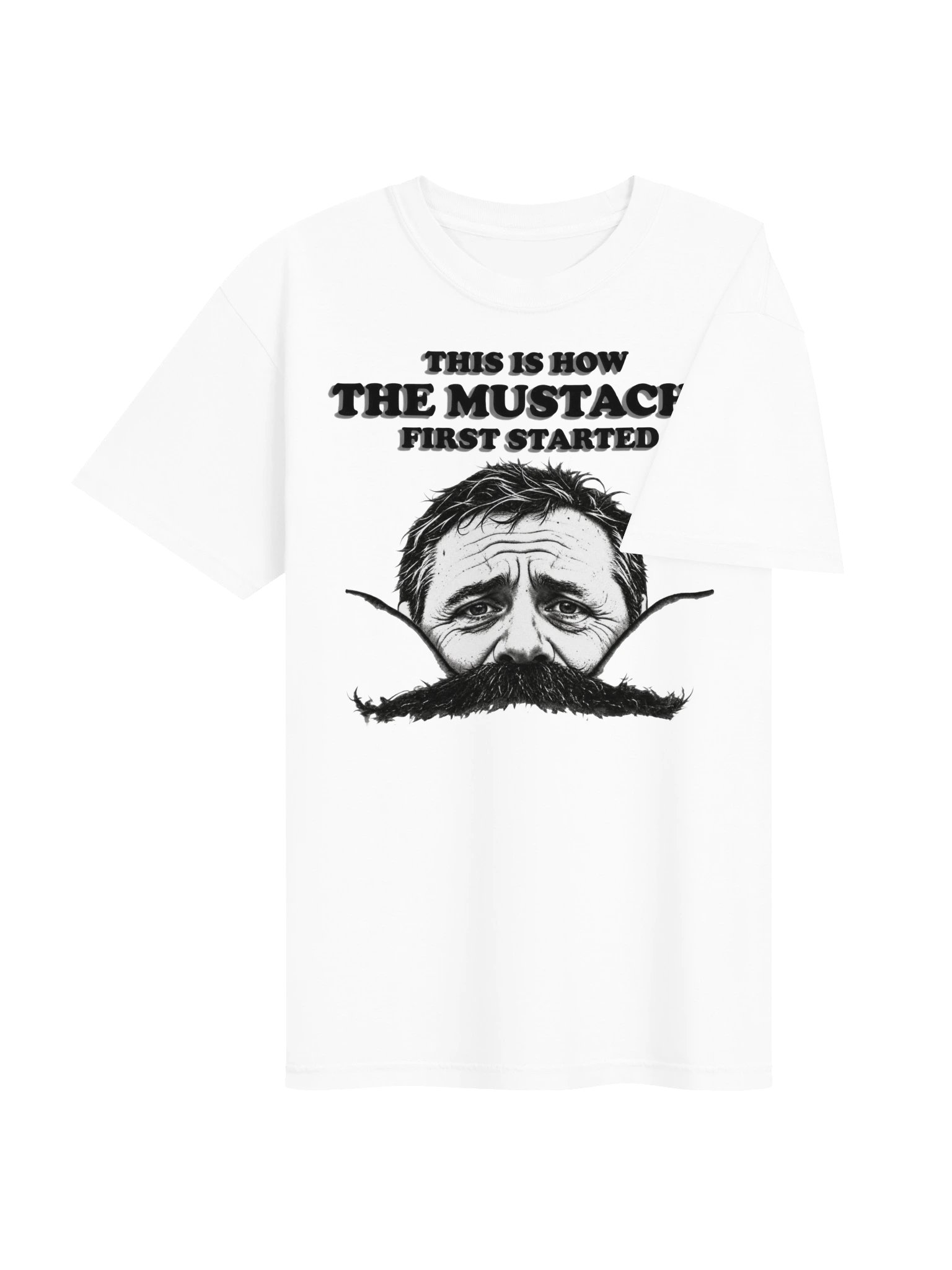 This Is How the Mustache First Started – Comfort Colors T-Shirt product image (4)