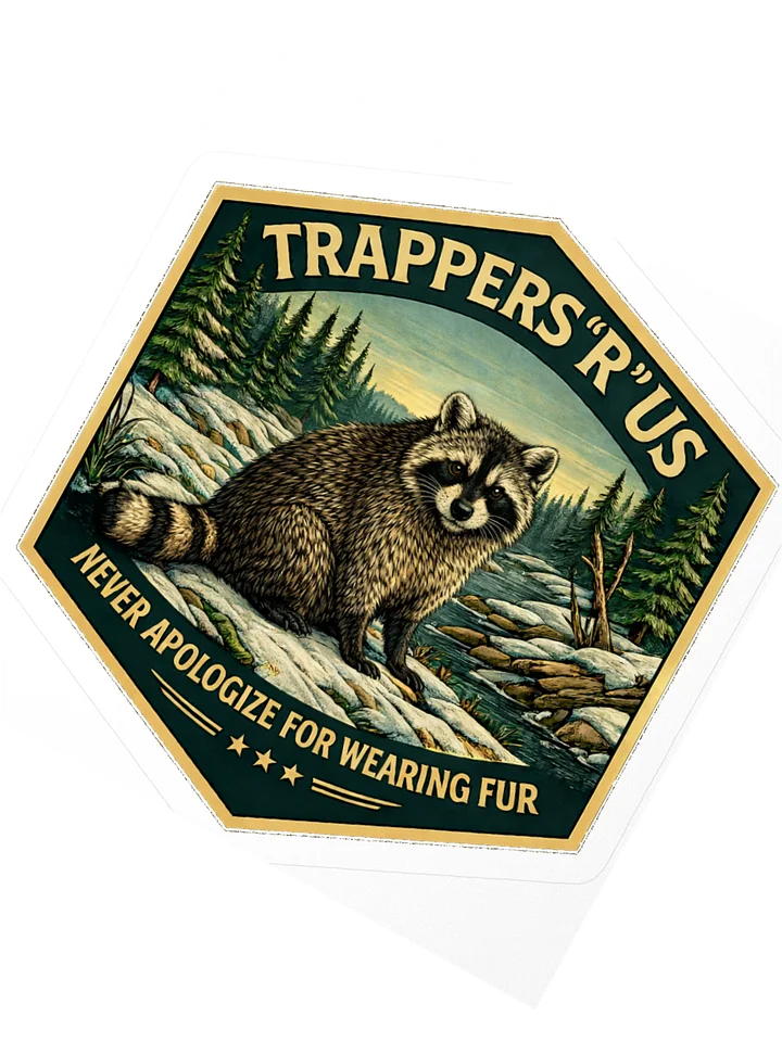 Sticker - Never Apologize - Raccoon product image (2)