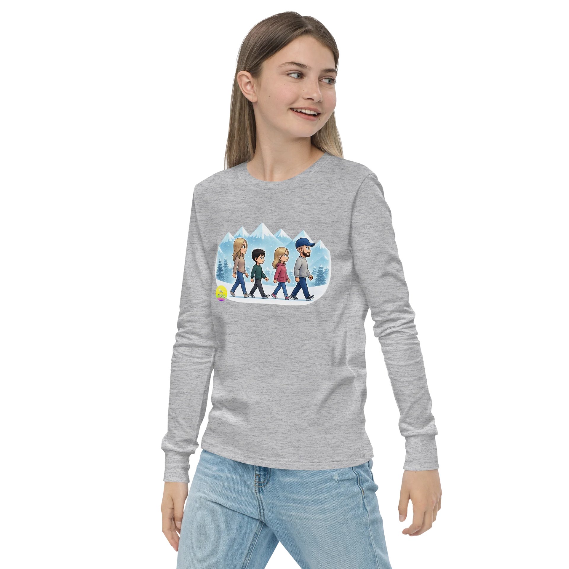 Snowy My PB & J Youth Long Sleeve product image (2)