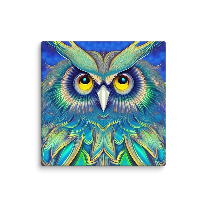 Fantasy Fractal Owl Art - v3 product image (1)