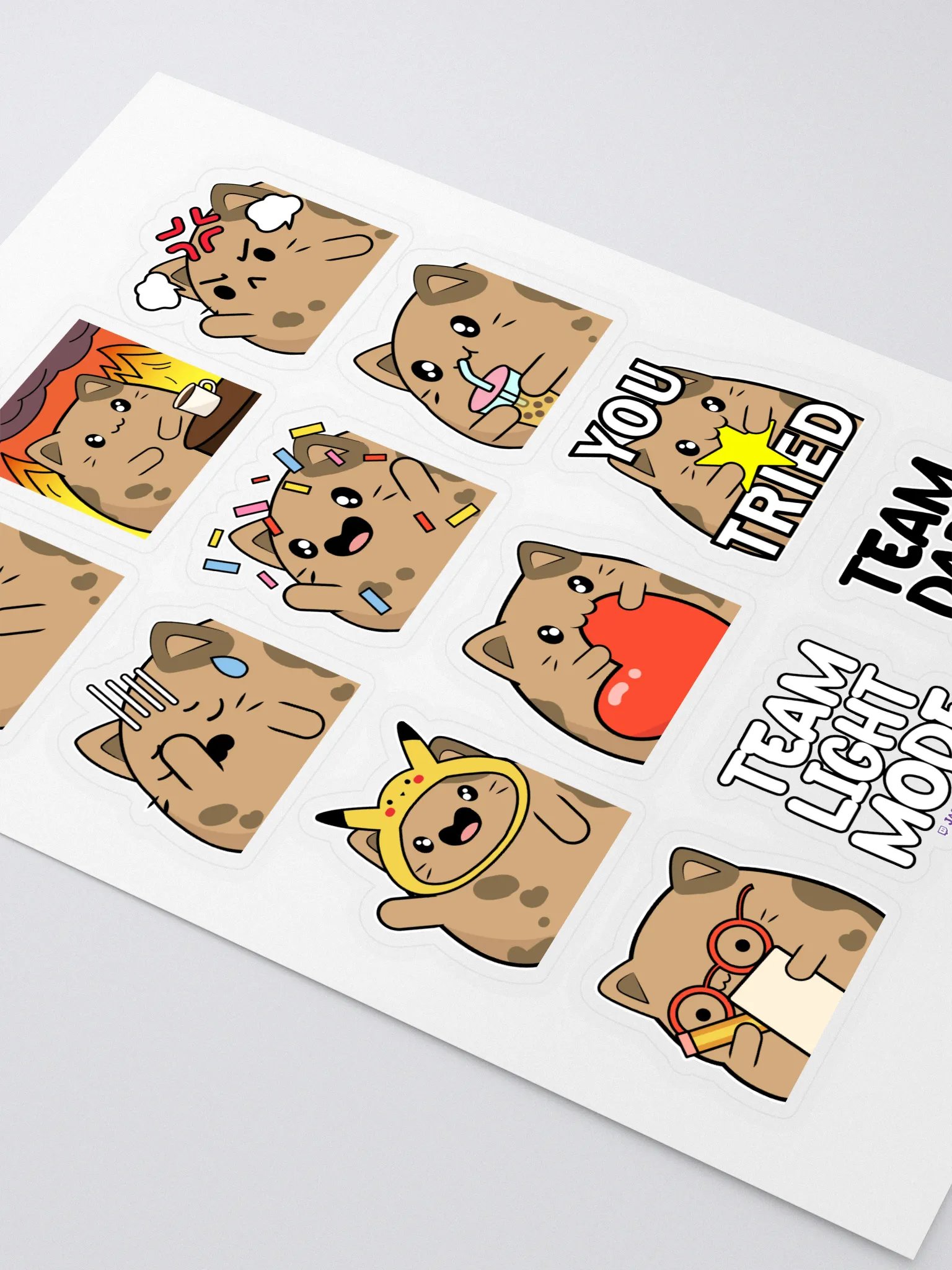 Emote Sticker Sheet product image (2)