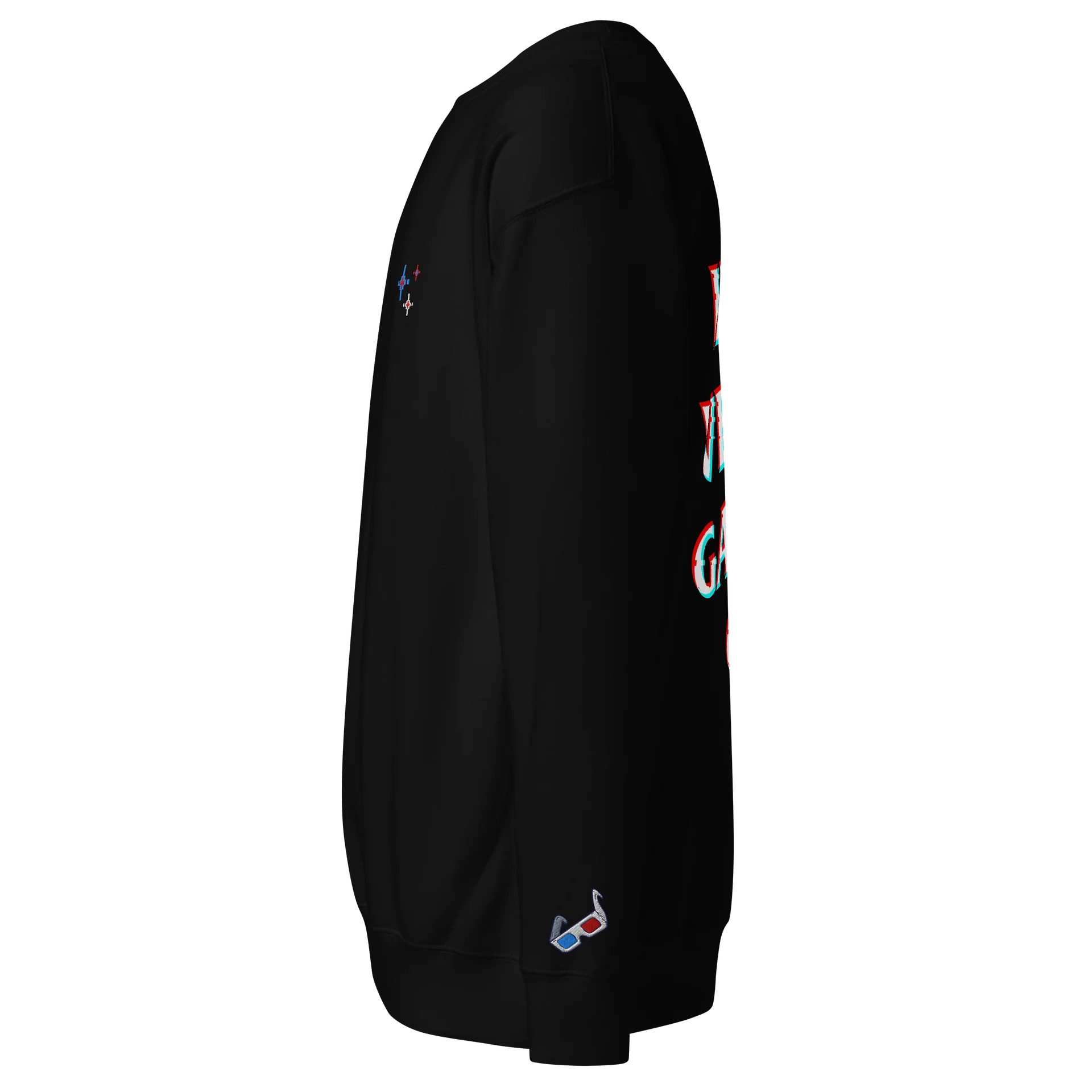 Introverted Gamer Club "anaglyph'd" sweatshirt product image (2)