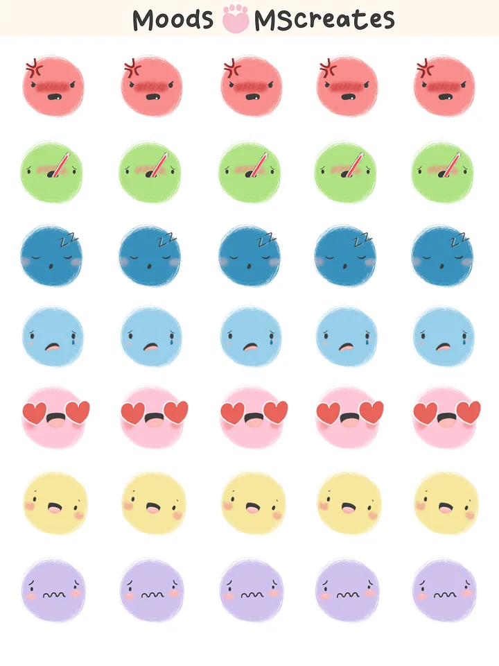 Mood Tracker Sticker Sheet product image (1)