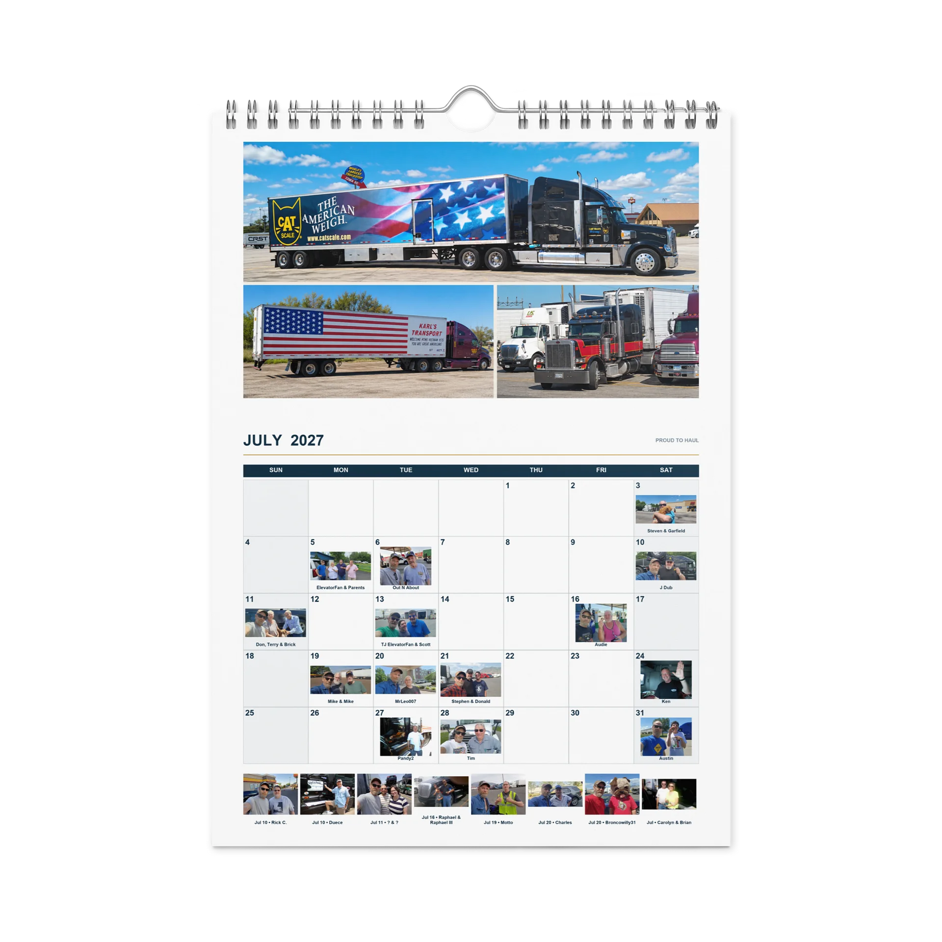 2027 BigRigTravels Special Road Crew Calendar — Trucking Edition product image (13)