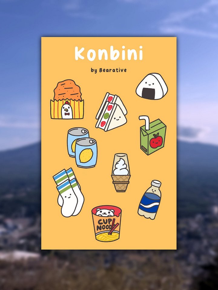 konbini sticker sheet product image (1)