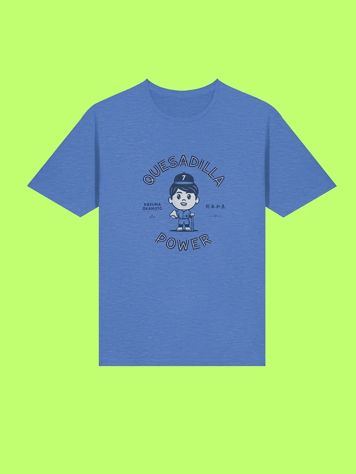 Kazuma Okamoto Quesadilla Power Powder Blue Athletic Fit Shirt product image (197)