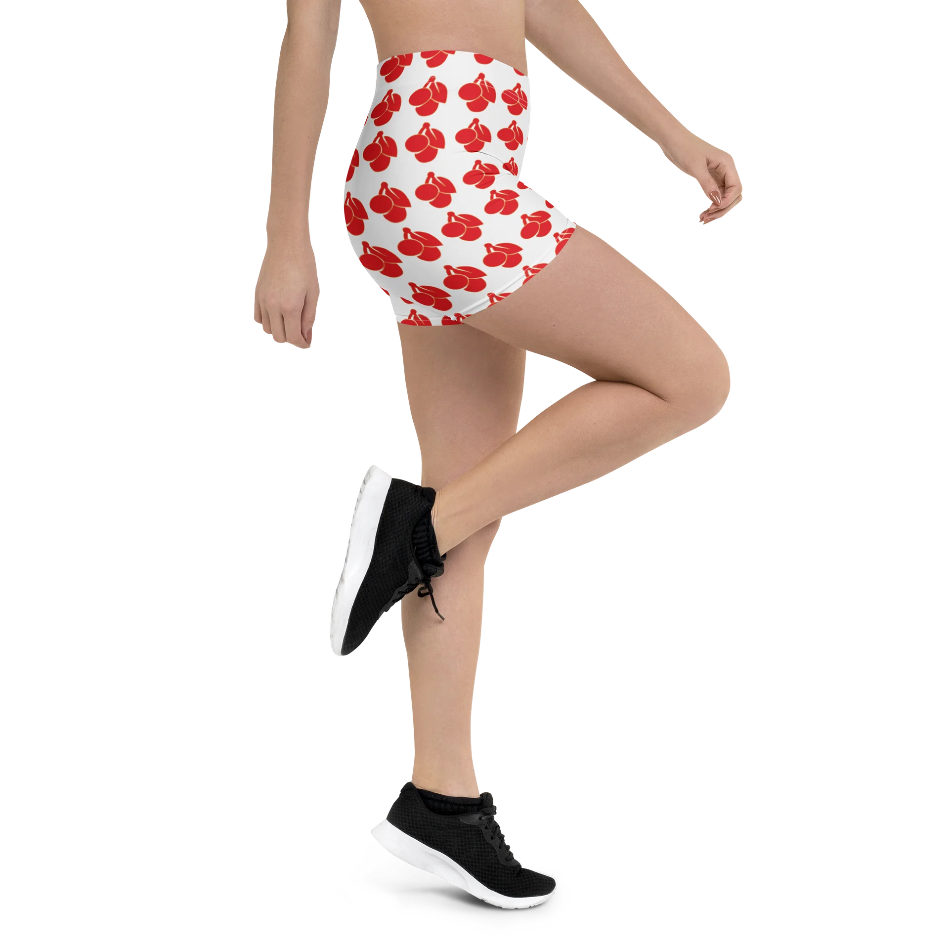 cherry logo all over print ladies shorts product image (3)