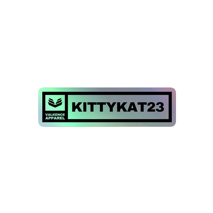 Kittykat23 Kiss-Cut Holographic Sticker - Black product image (2)
