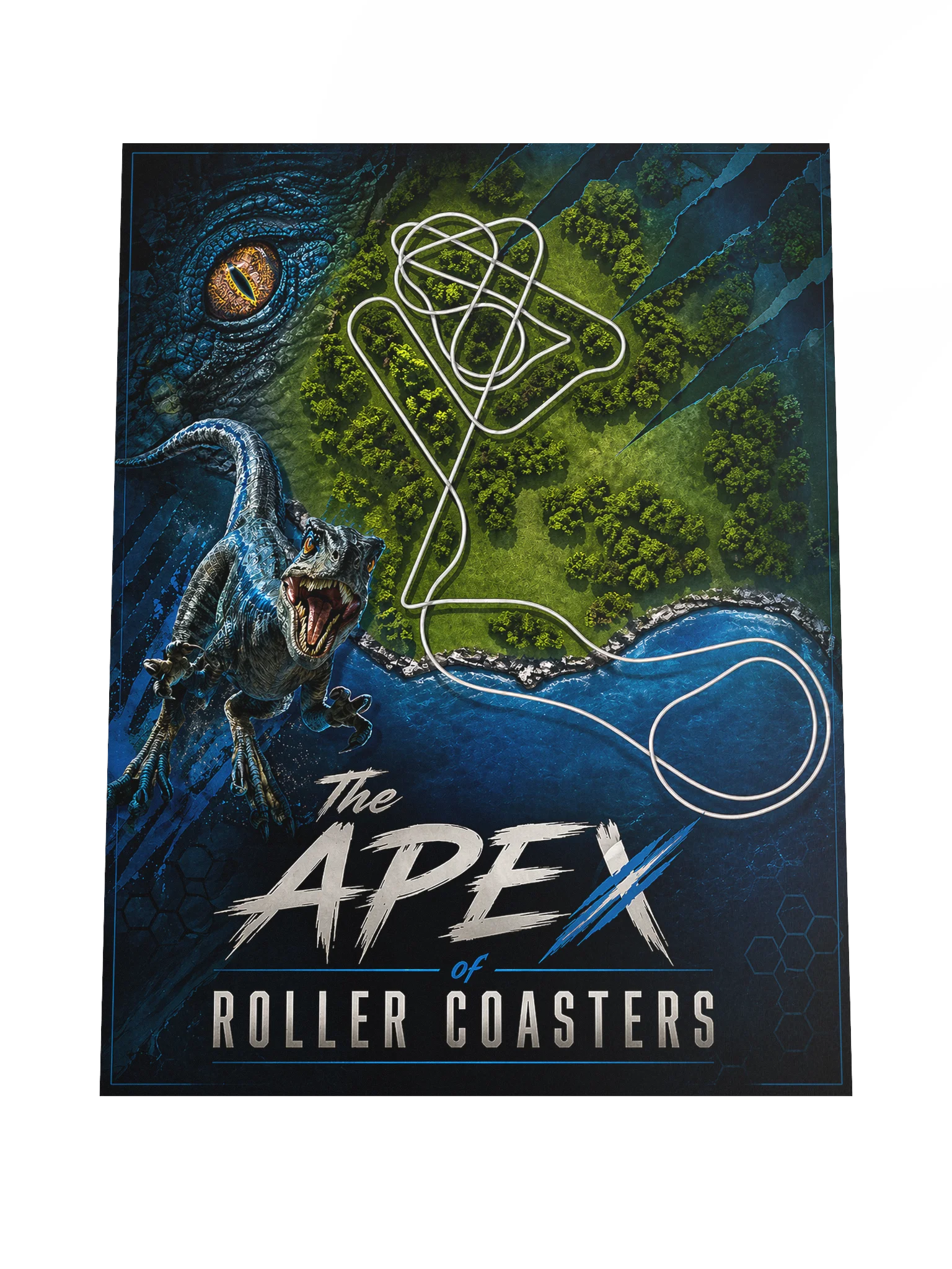 The Apex of Roller Coasters - Veloci inspired poster - 18x24" product image (4)