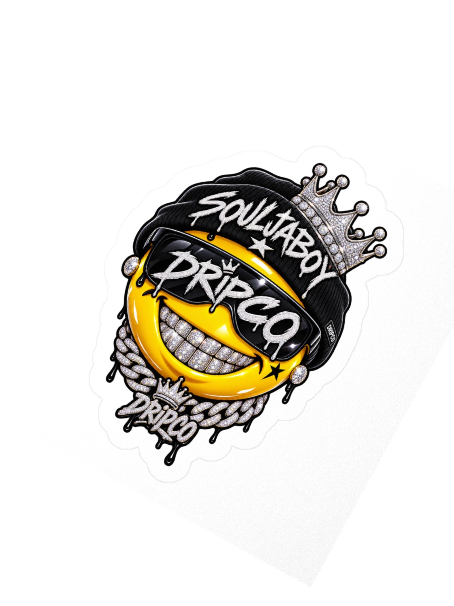 SouljaBoy Drip Smiley Kiss Cut Sticker product image (4)