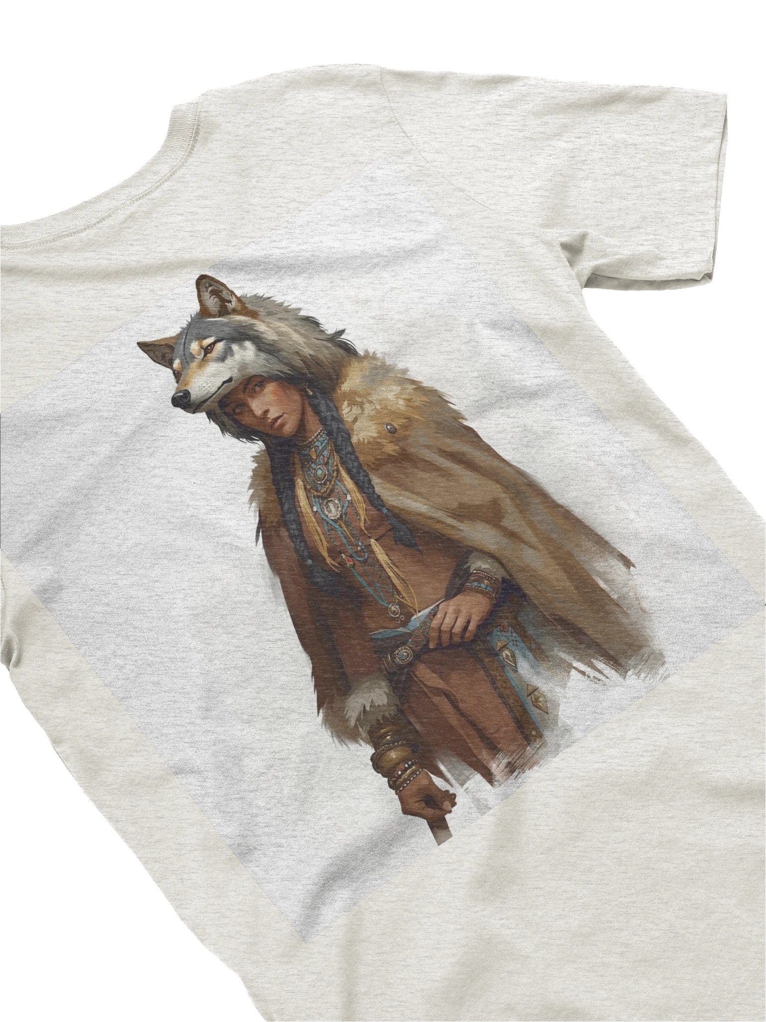Mystic Eye amulet with an indian spirit guardian Feathers T-Shirt product image (4)