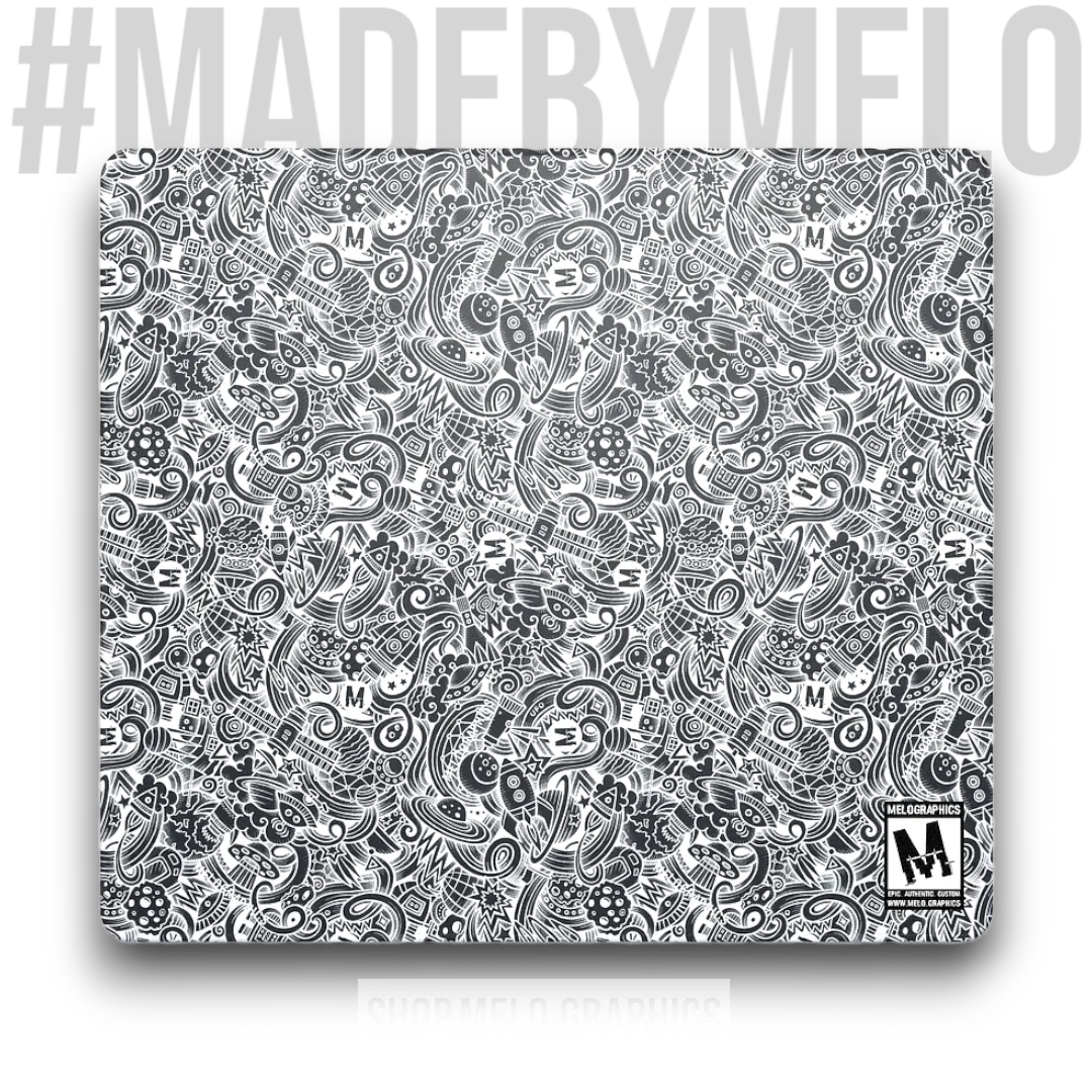 Dark Space Scribble - Gaming Mouse Pad | #MadeByMELO product image (1)
