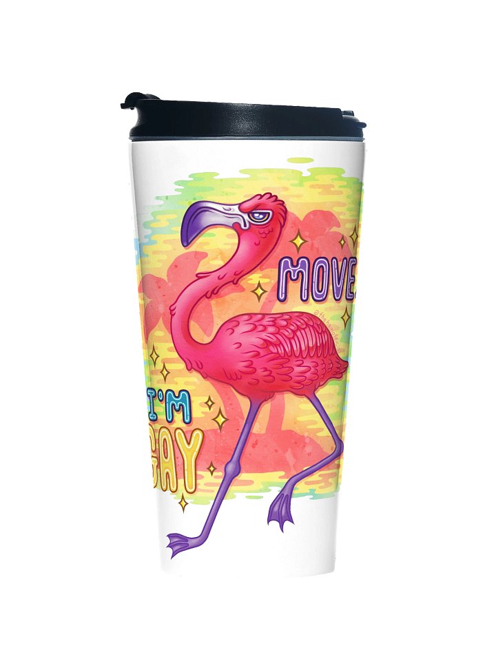Move, I'm Gay Stainless Steel Travel Mug product image (1)