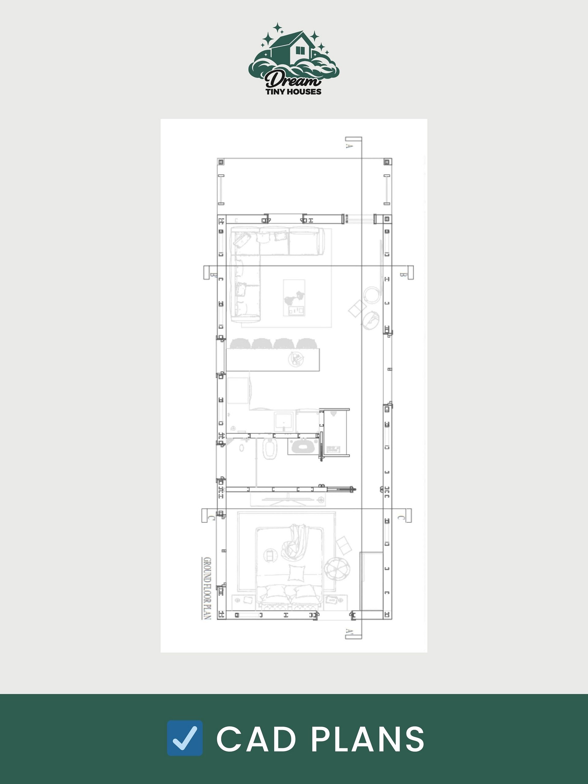 The Solara Tiny House Blueprint Set (CAD File + Materials List) product image (8)