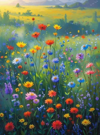 Wildflower Field Framed Wall Art product image (7)