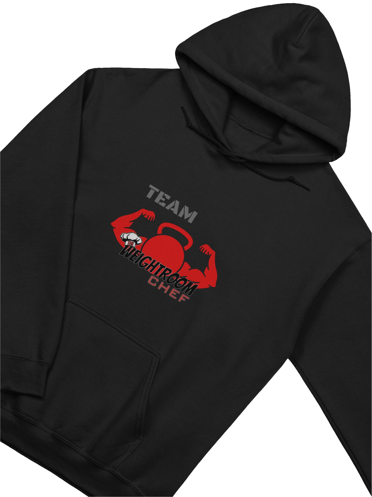 The New - Team Weight Room Chef Hoodie – “Never Give Up. Always Stay Strong.” product image (3)