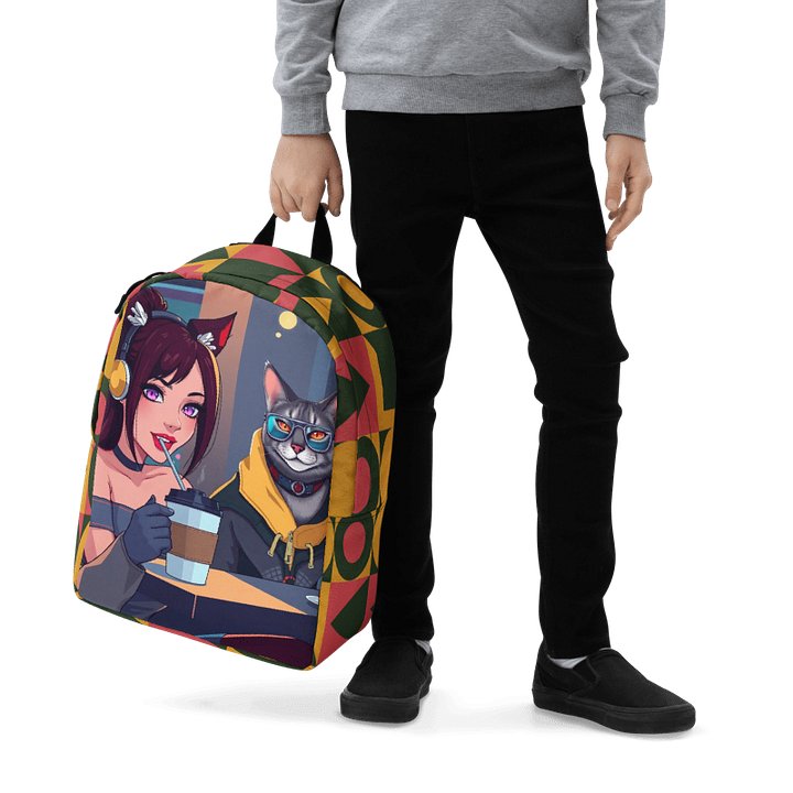 Minimalist Backpack - Purrfectly Sophisticated product image (1)