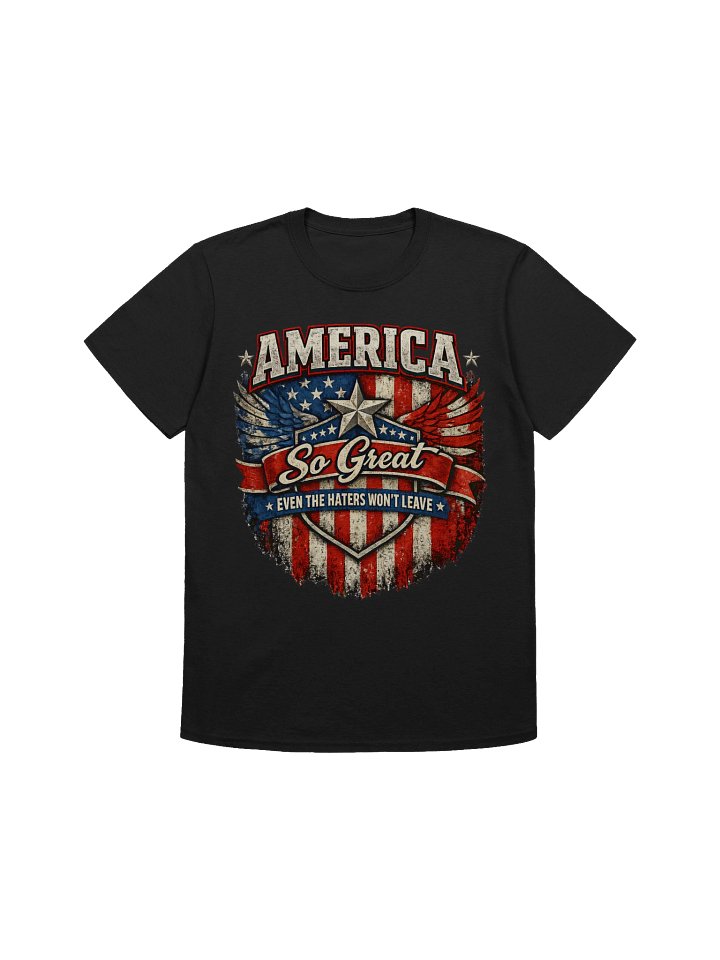 America So Great - FRONT Print Patriotic T-Shirt product image (1)