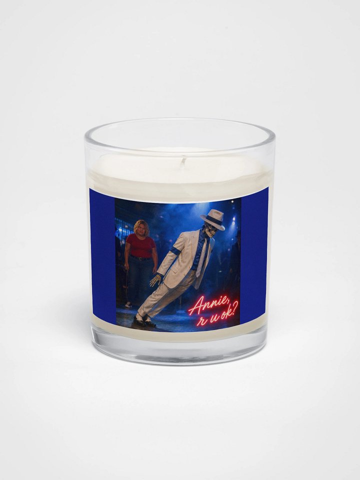 ''Annie, Are You OK?" 2.0 Soy Wax Candle In A Clear Glass Jar product image (1)