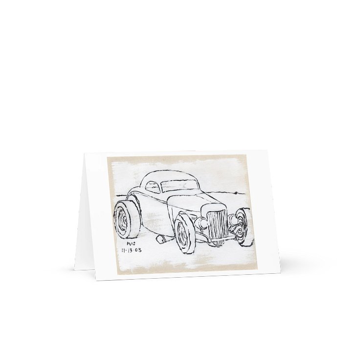 White Hotrod #4 2003 Greeting Card product image (2)