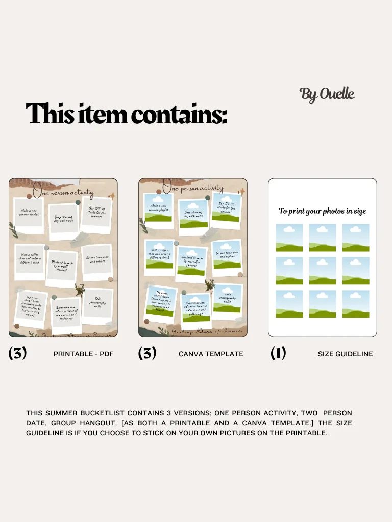 Grid - Summer 2025 Bucketlist (PDF & Template) product image (5)