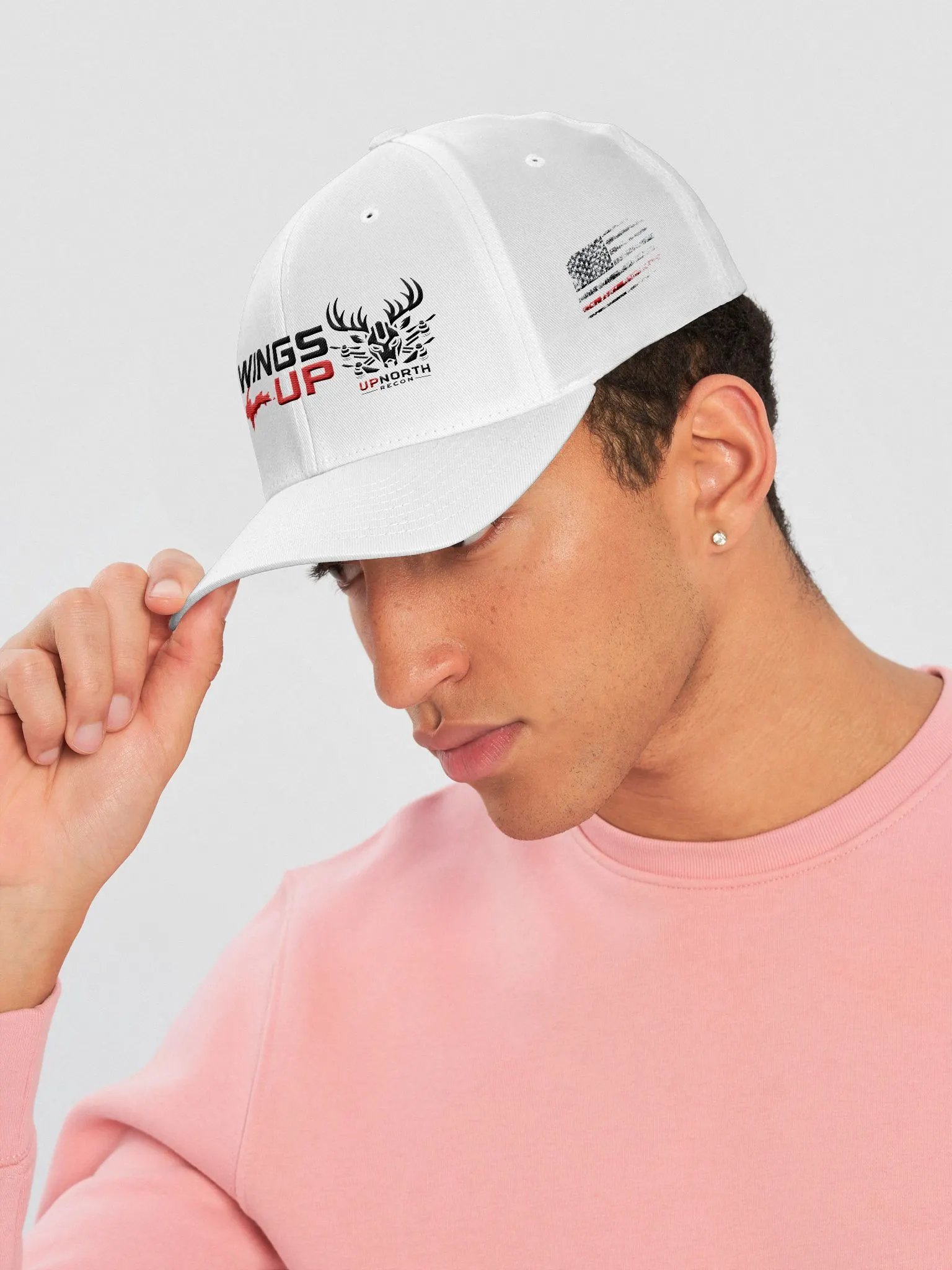 UPNorth Black on White Fitted Hat product image (6)