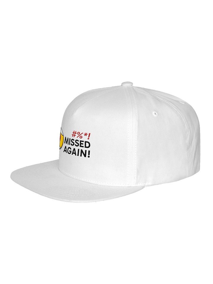 Missed Again! Logo Cap (Snapback - White) product image (2)