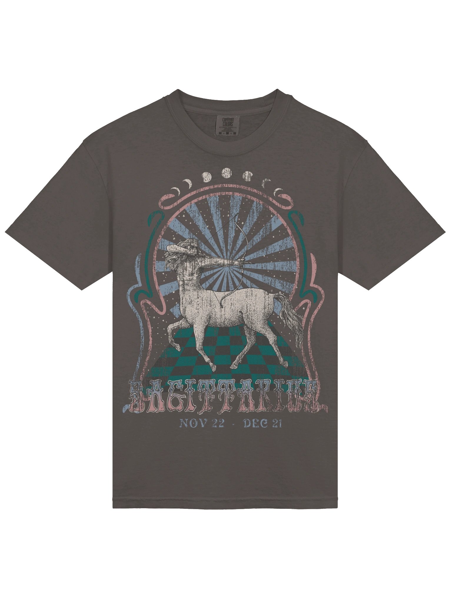 Sagittarius Zodiac Shirt – Vintage Archer Centaur Graphic Tee (Nov 22 – Dec 21) Astrology Design product image (25)