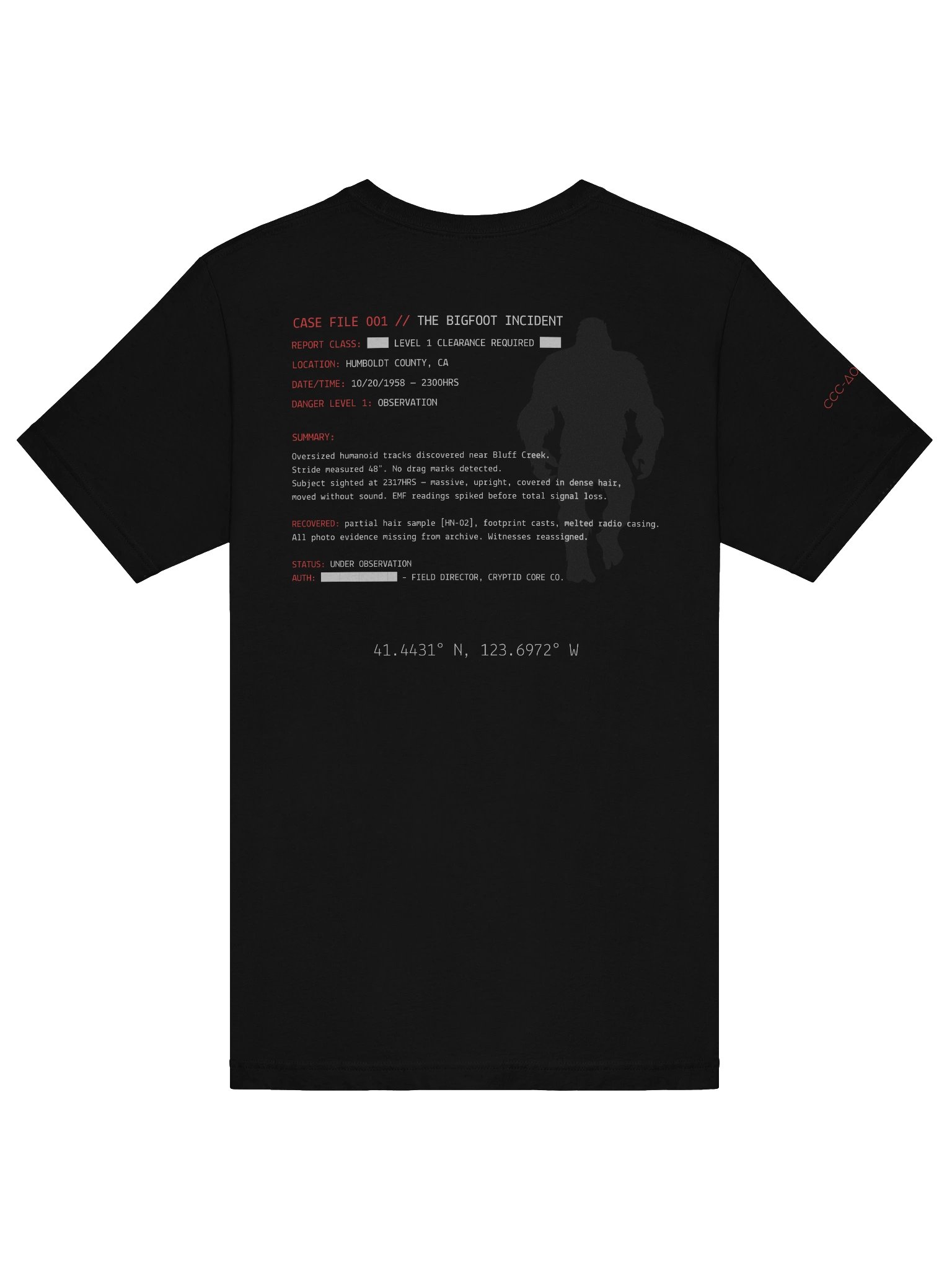 CASE FILE 001 // THE BIGFOOT INCIDENT product image (6)
