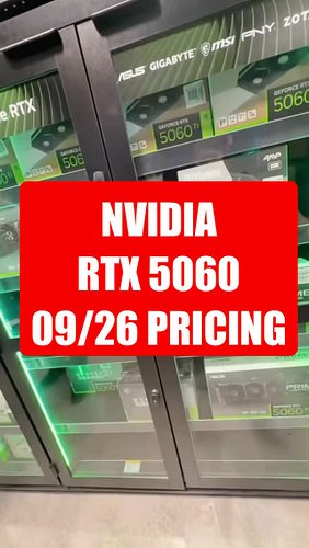 NVIDIA RTX 5060 PRICING AT MICROCENTER #pcgaming