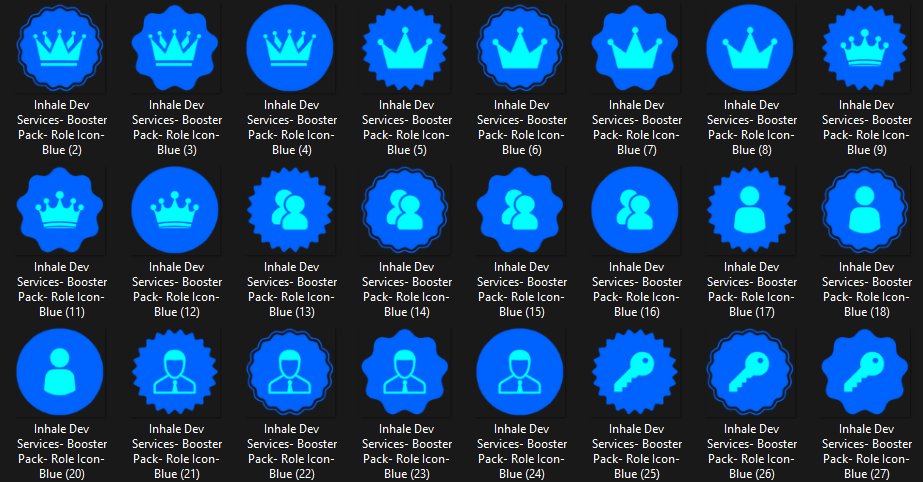 Super Huge BLUE Role Icon Pack product image (1)