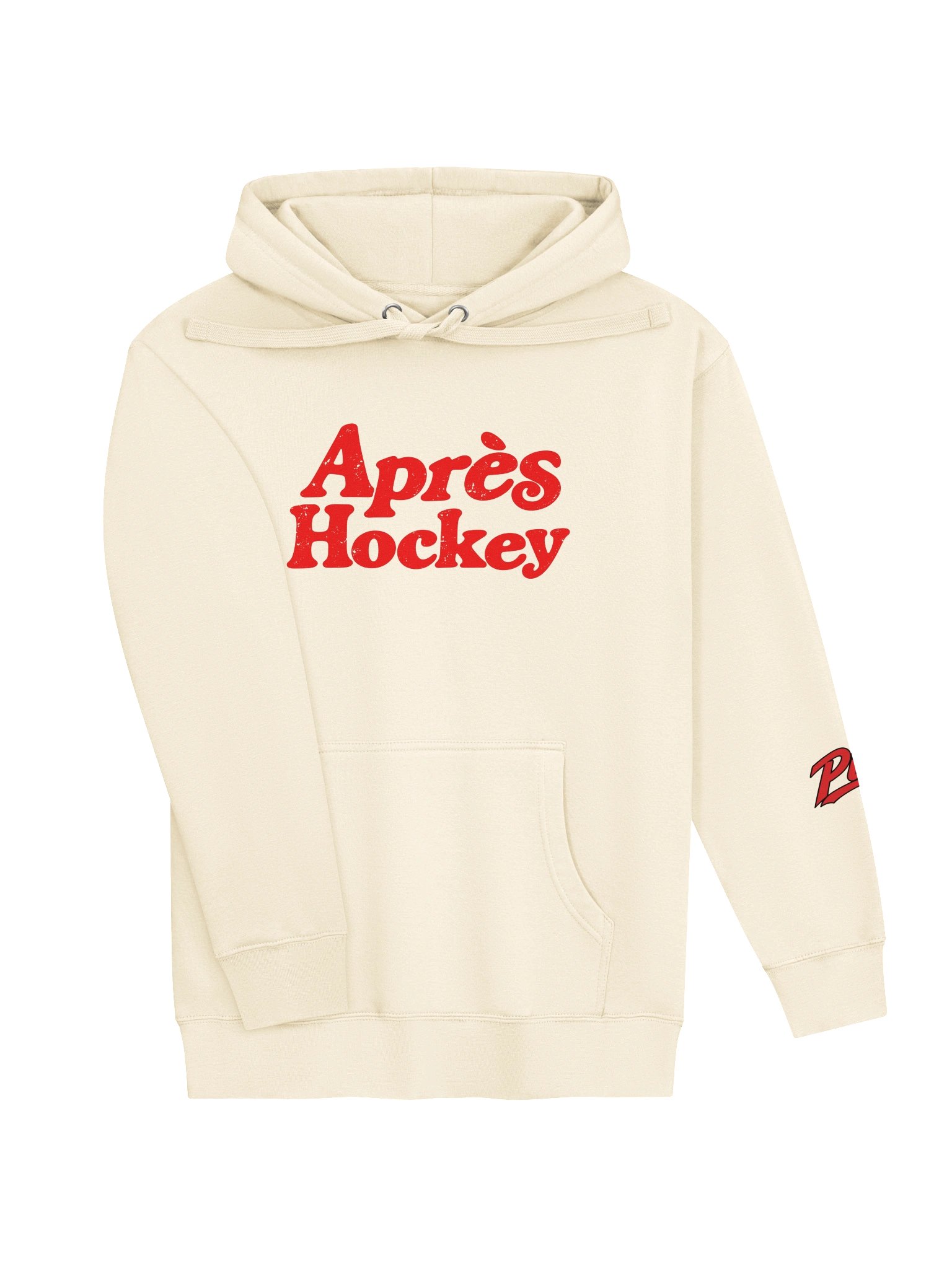 Pioneers Après Hockey Premium Hoodie — Bone product image (3)