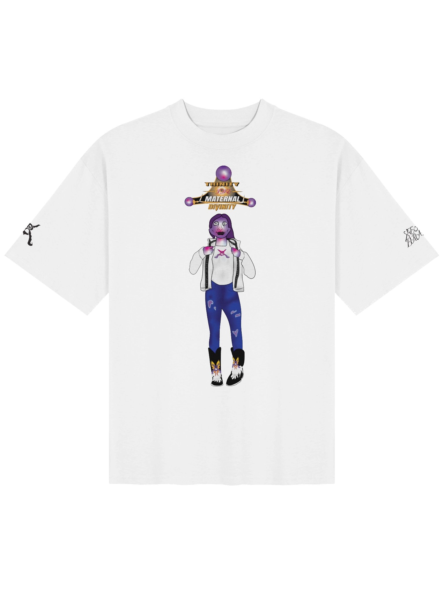 Trinity the Maternal Divinity Xenon Braun Tee White product image (1)