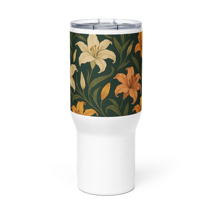 Lily Flower Tumbler – 20oz Stainless Steel Insulated Floral Coffee Cup product image (2)