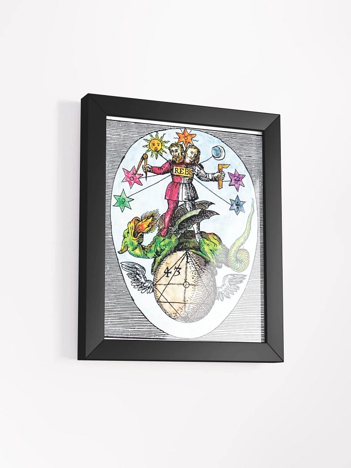 Hermes Trismegistus REBIS, Alchemy Art Print, Occult Wall Art, Ancient Poster, Magick Illustration, Sacred Geometry Decor, Esoteric Home Decor, Color Print product image (38)