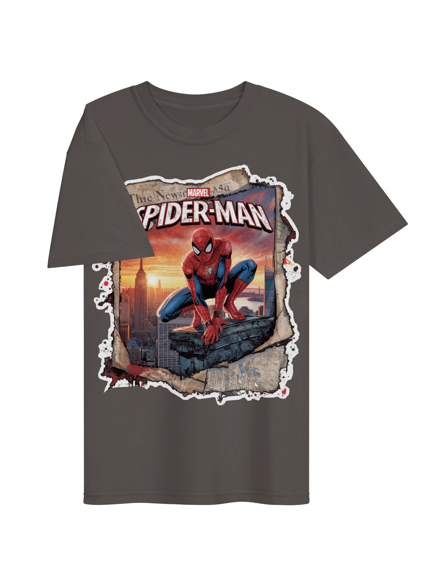 Vintage Spider-Man Comic Cover T-Shirt | Dark Streetwear Marvel Graphic Tee product image (22)