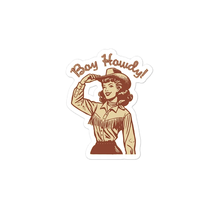 Boy Howdy Cowgirl Vinyl Decal product image (2)