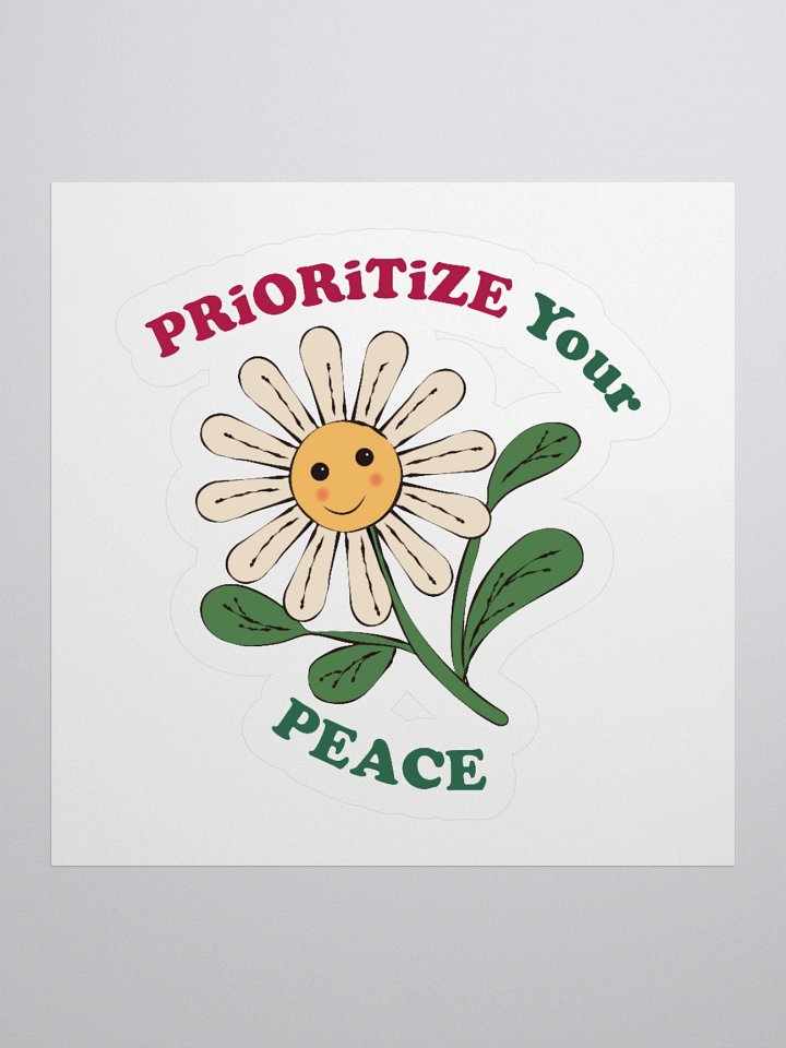 Prioritize Your Peace Kiss Cut Stickers product image (3)