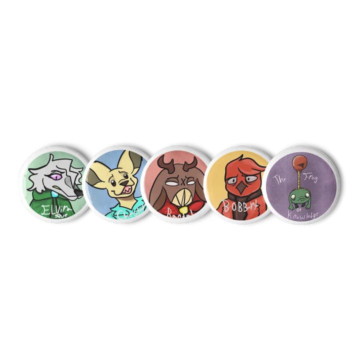 Rueined season 1: Pin Button Set product image (1)