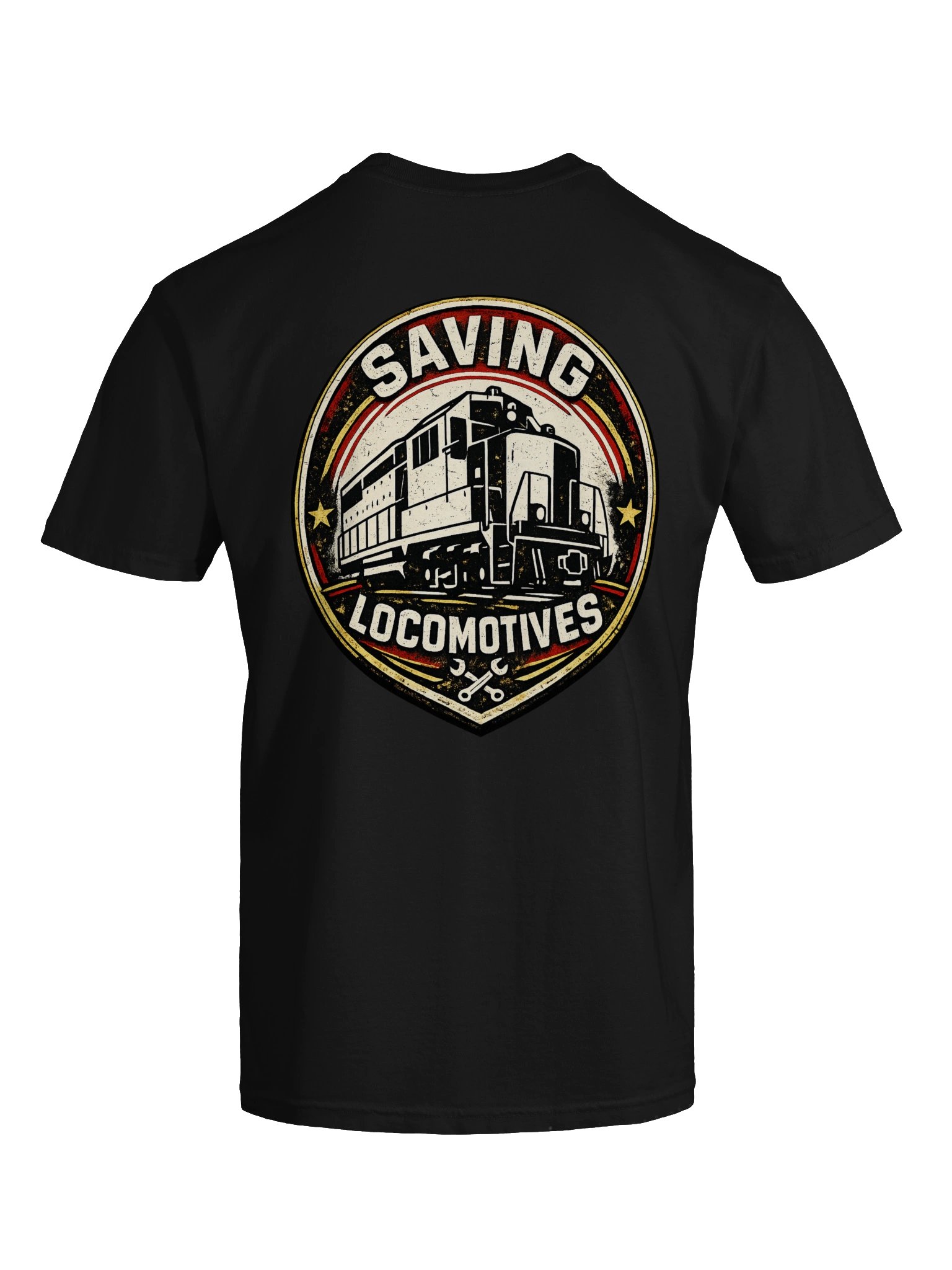 Saving Locomotives Vintage Train Badge Tee product image (43)