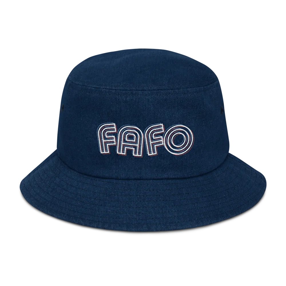 FAFO denim bucket hat product image (21)