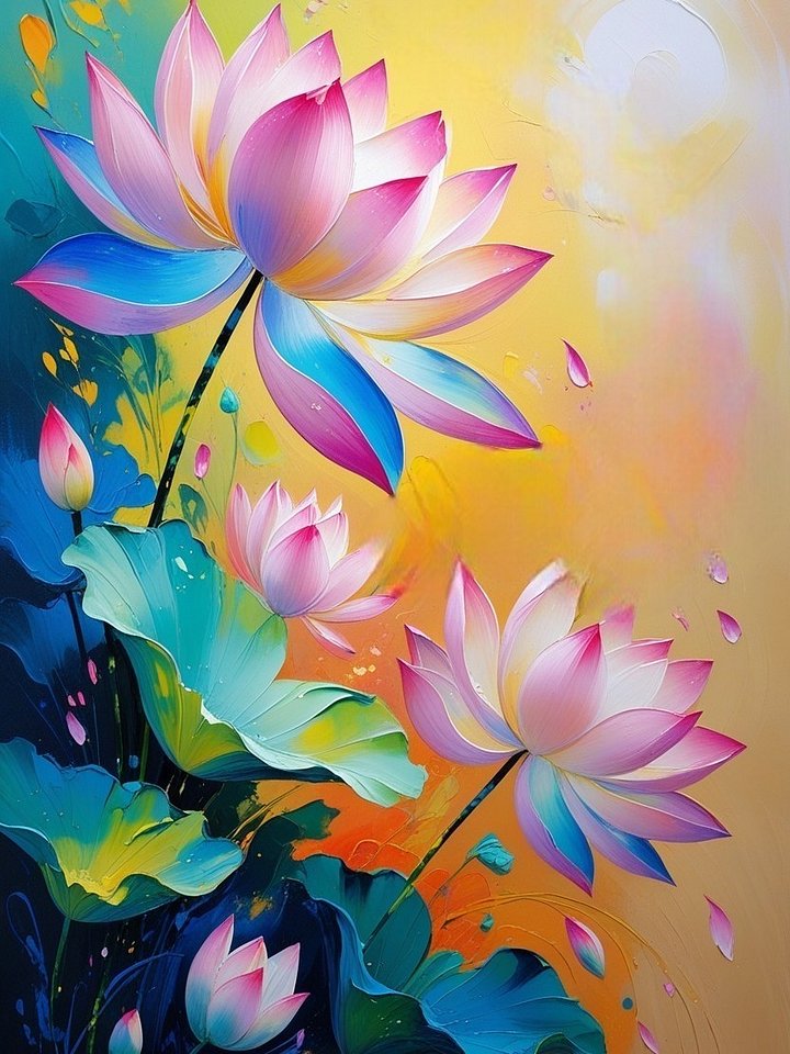 Lotus Abstract Digital Art product image (1)