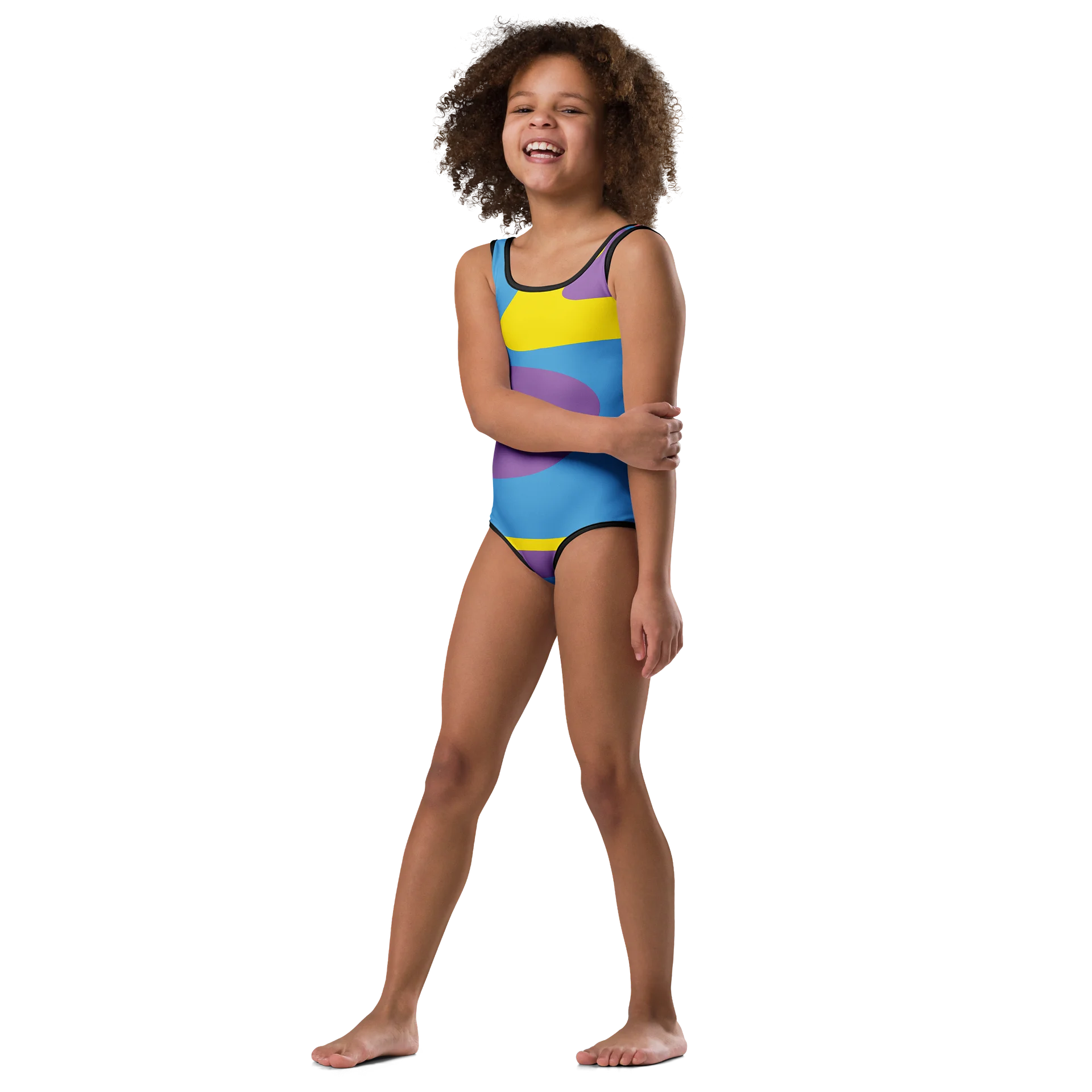 Vibrant Swirl Kids Swimsuit product image (4)