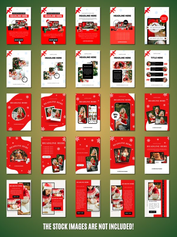 MRR/PLR Pinterest Christmas Templates product image (2)