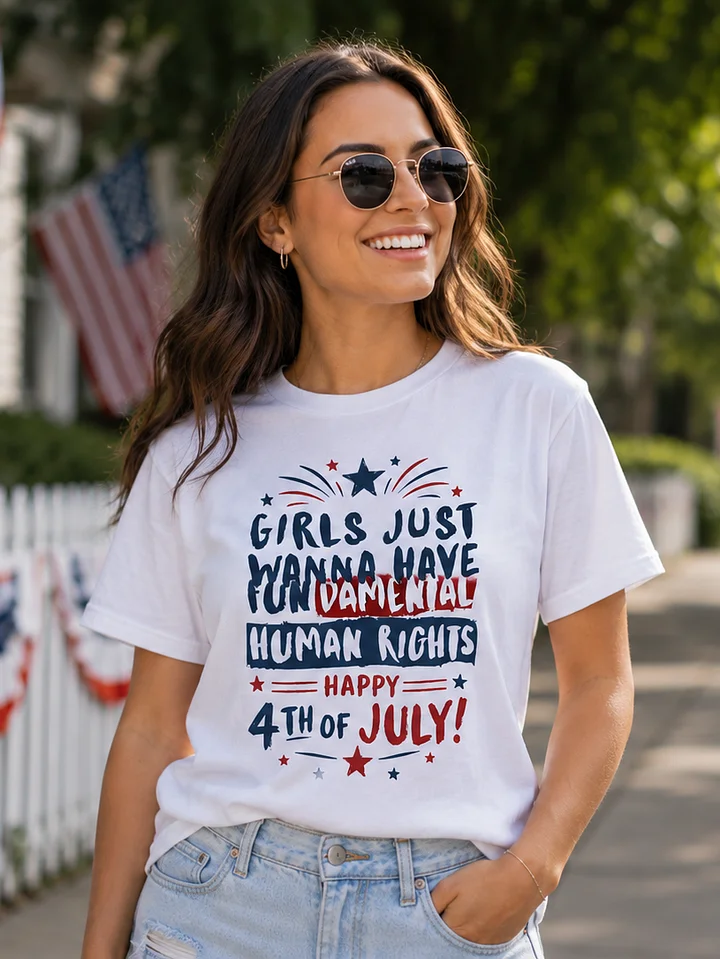 Girls Just Wanna Have Fun 4th of July Tee product image (1)