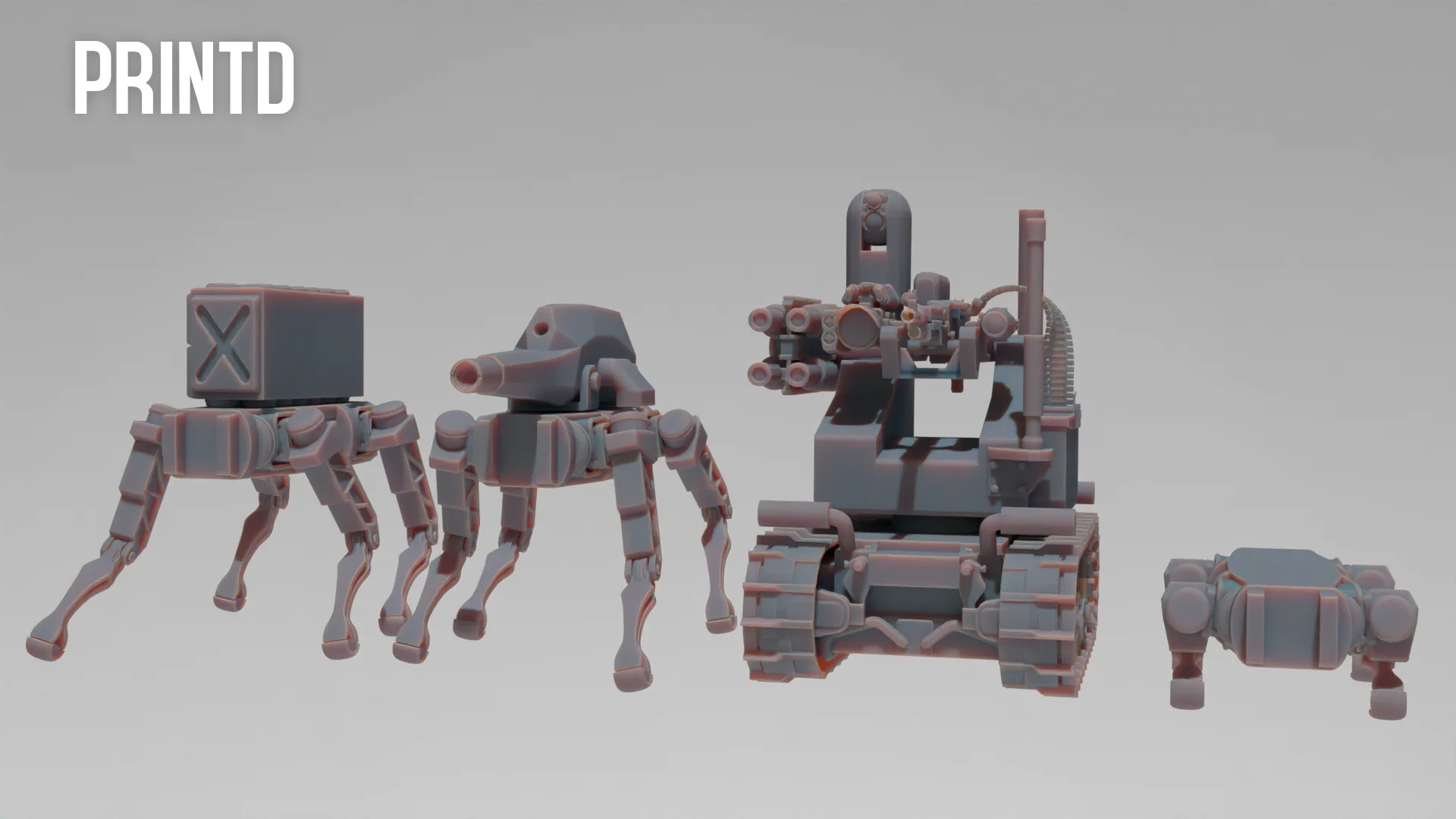 OPFOR Killer Dogs Attack Team - Modern Warfare Wargame Hobby Resin Scale Models product image (2)